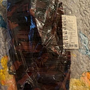 lululemon athletica Black and Red Leggings